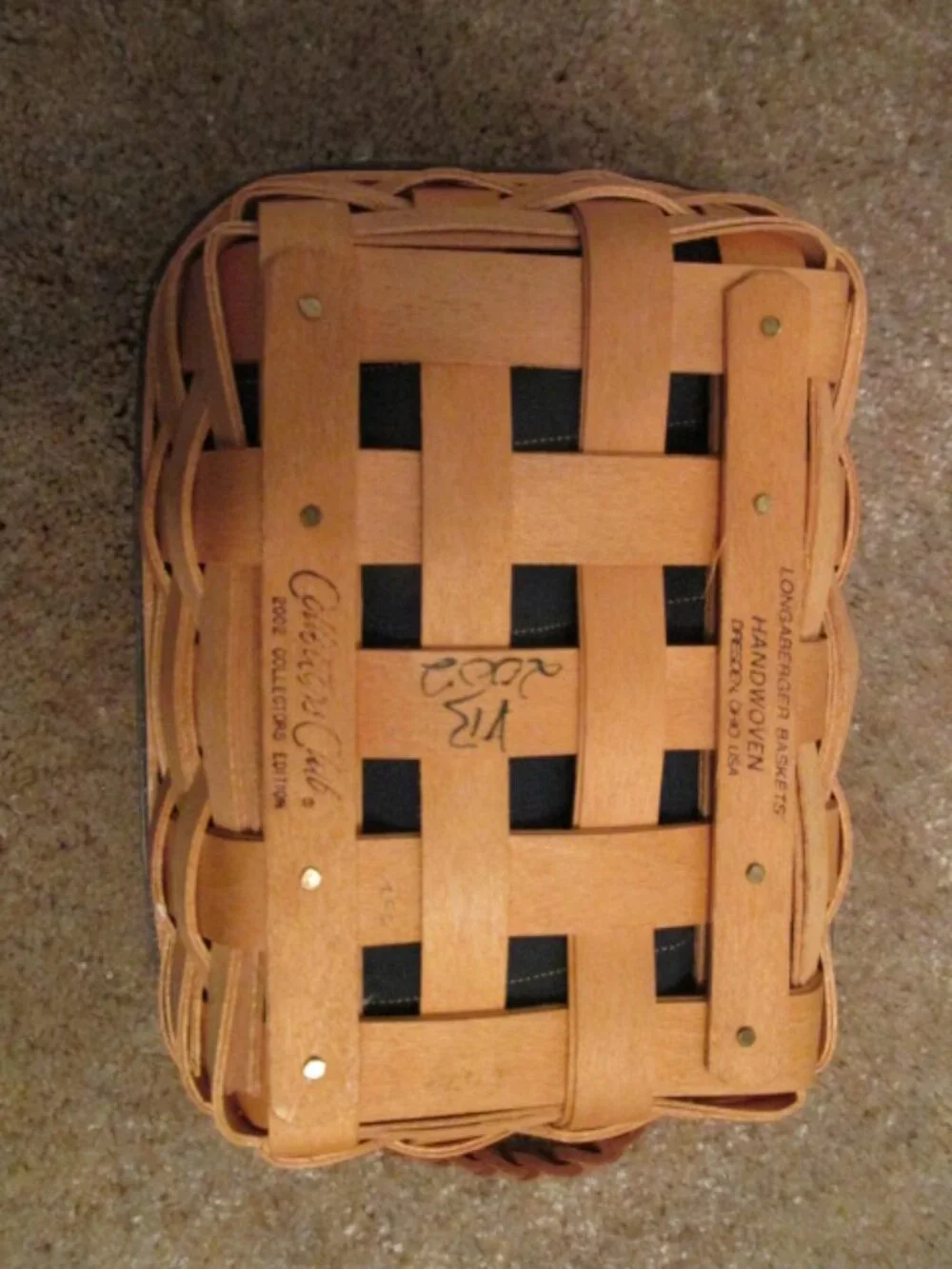Longaberger 2002 Renewal basket plus extras